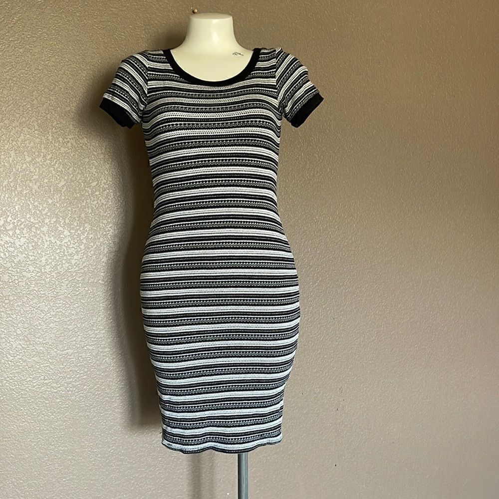 A+ Ellen striped knit dress size M